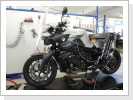 Mobile Motorrad-Rahmenvermessung an BMW K1200 R Mobile Motorrad-Rahmenvermessung an BMW K1200 R